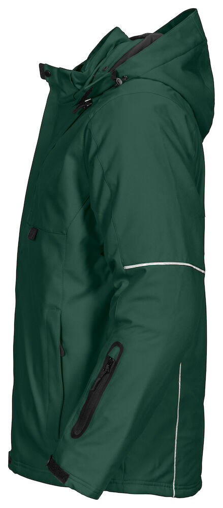 3407 GEFÜTTERTE 3-LAGIGE SOFTSHELL JACKE 66 waldgrün 4XL