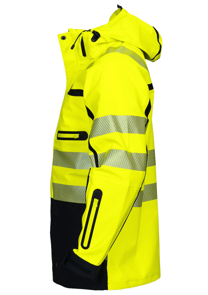 6417 WIND- UND WASSERDICHTER 3-LAGEN HARDSHELL PARKA EN ISO 20471 KLASSE 3/2 11 gelb/schwarz hv M