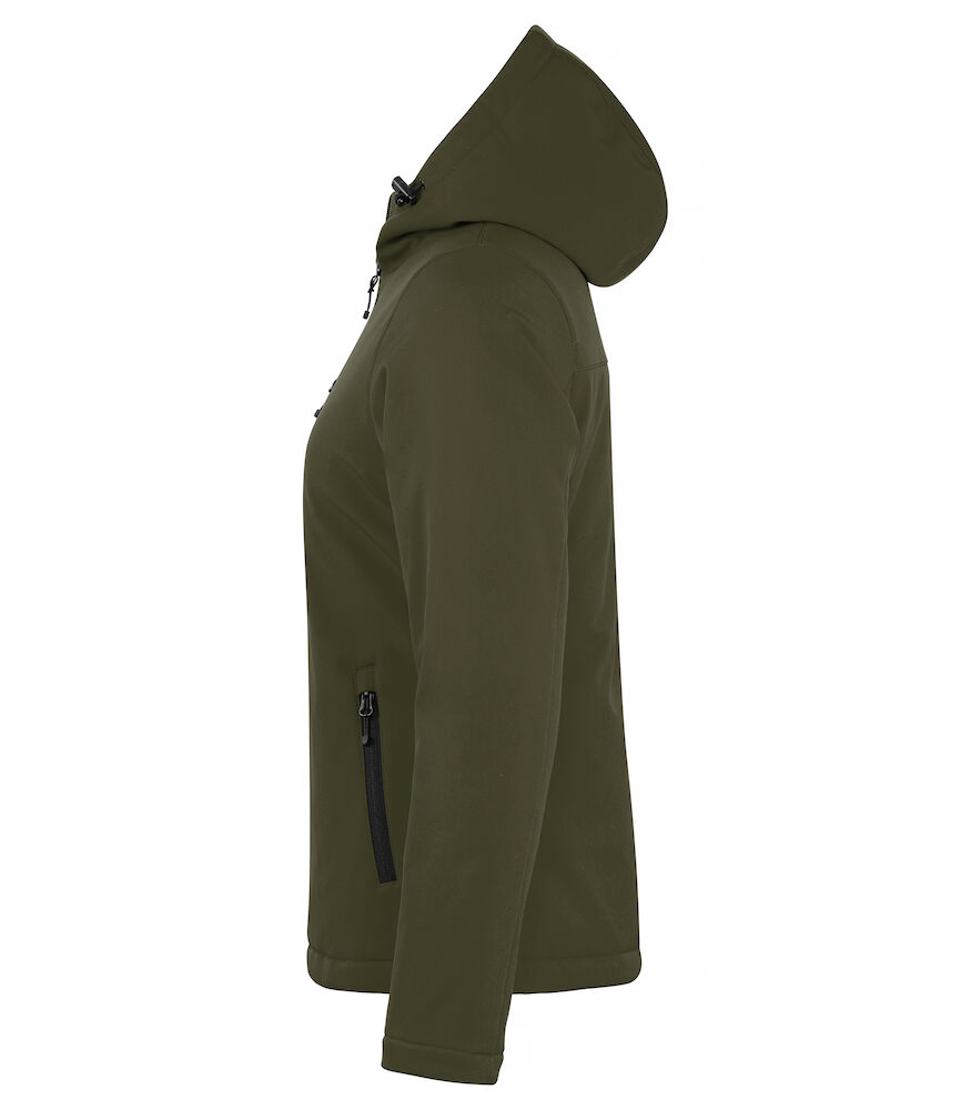 Padded Hoody Softshell Women 75 dunkelgrün M
