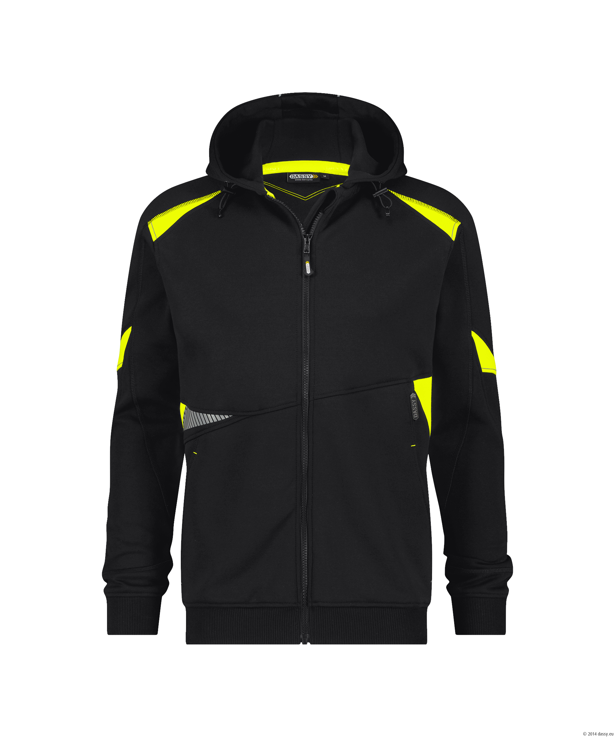 DASSY® Santos 6790-schwarz-neongelb L