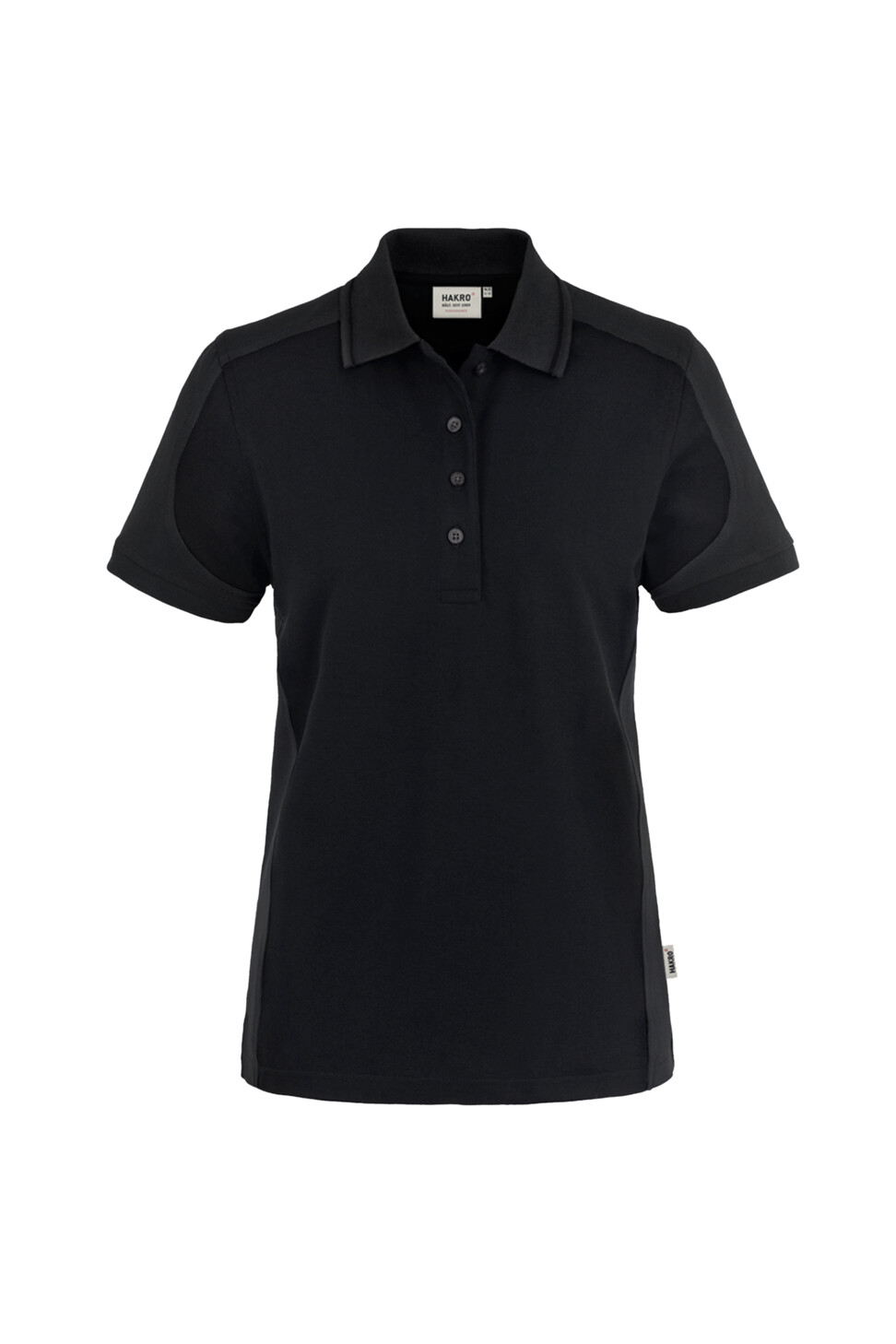 Hakro Damen Poloshirt Contrast Mikralinar 005028-schwarz/anthrazit 2XL