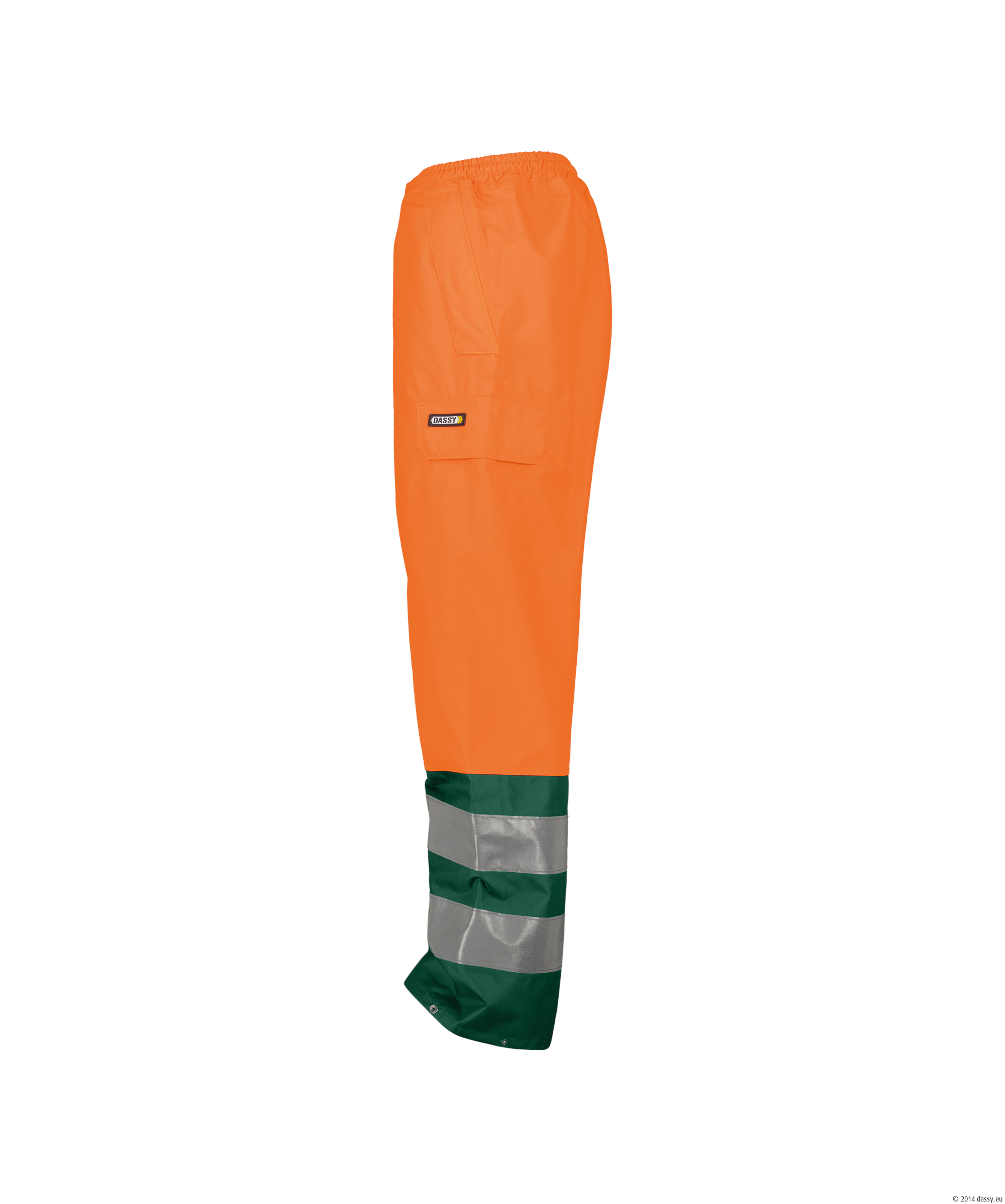 DASSY® Sola 6631-neonorange-flaschengrün 2XL