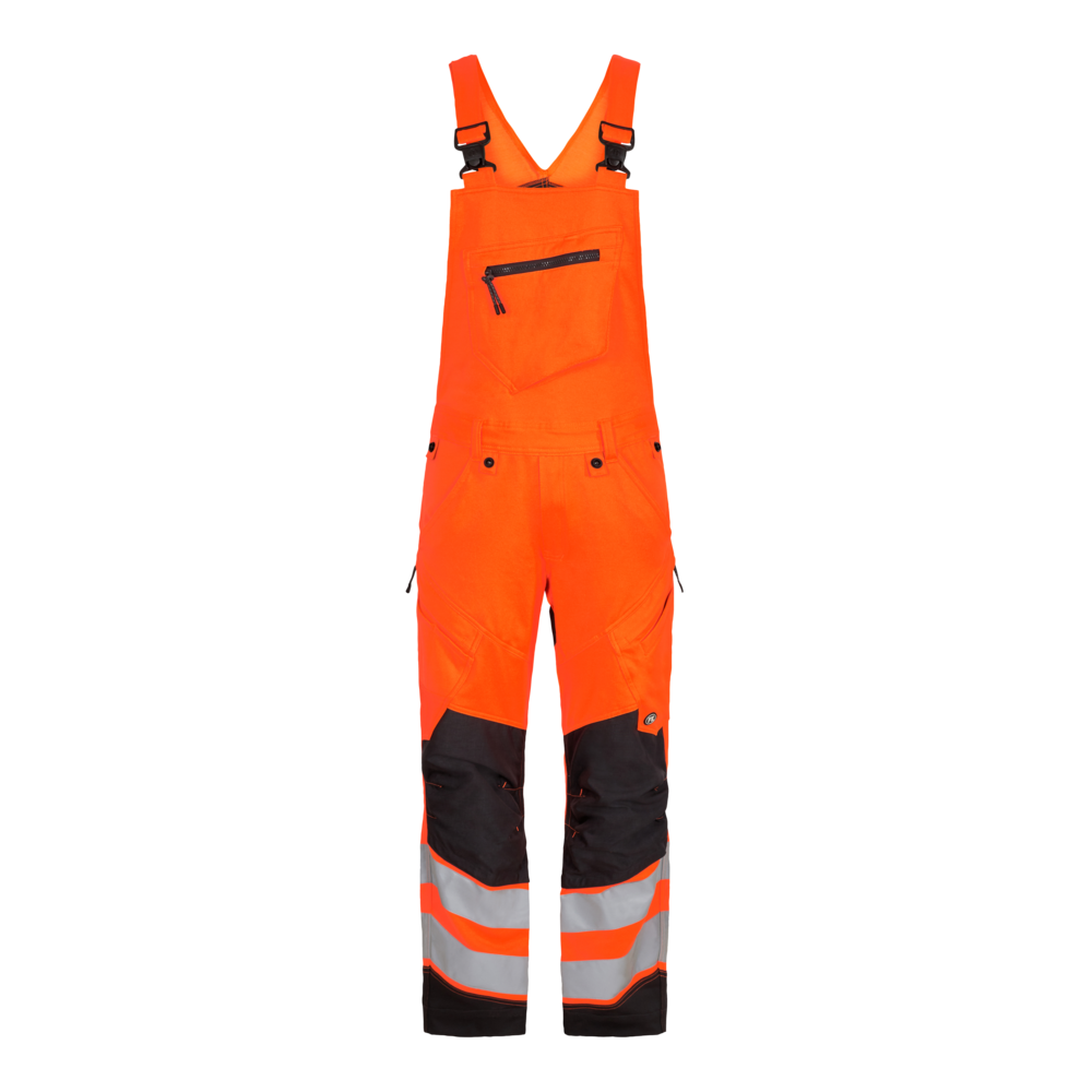 Safety Latzhose 1079 orange/anthrazit CH48C, Kurz