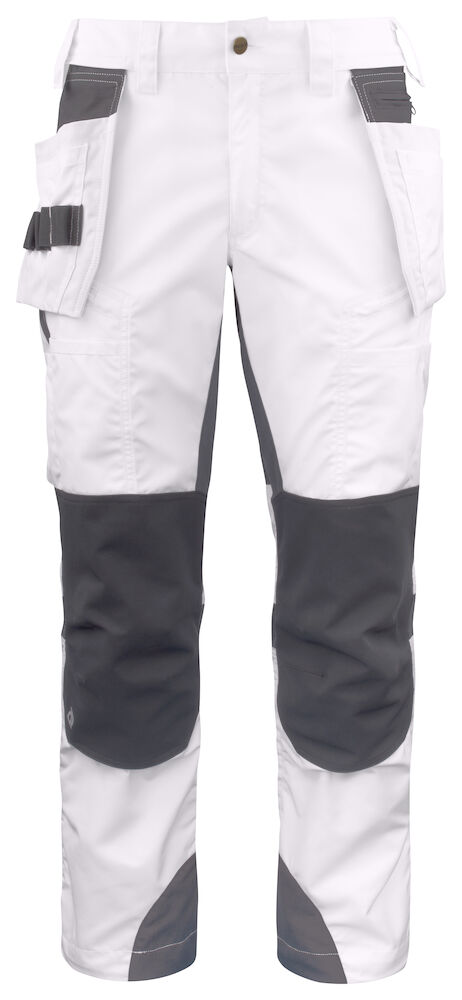 5536 BUNDHOSE MIT STRETCHEINSÄTZEN UND ABNEHMBAREN HÄNGETASCHEN 00 weiss D116, Kurz