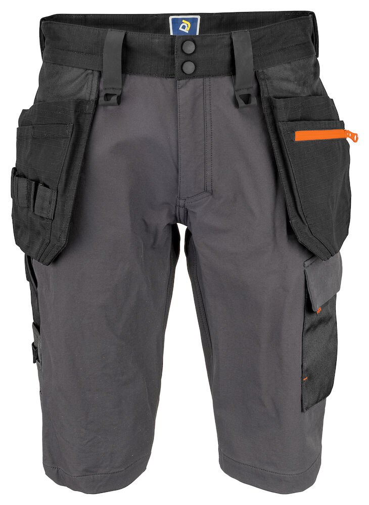 5562 SHORTS STRETCH MIT HÄNGETASCHEN 98 grau C56