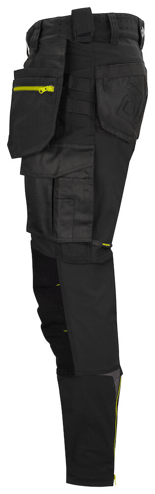 5550 FULL STRETCH ARBEITSHOSE MIT KEVLAR KNIEVERSTÄRKUNGEN SCHMALER SCHNITT (SLIM FIT) 99 schwarz C48, Standard