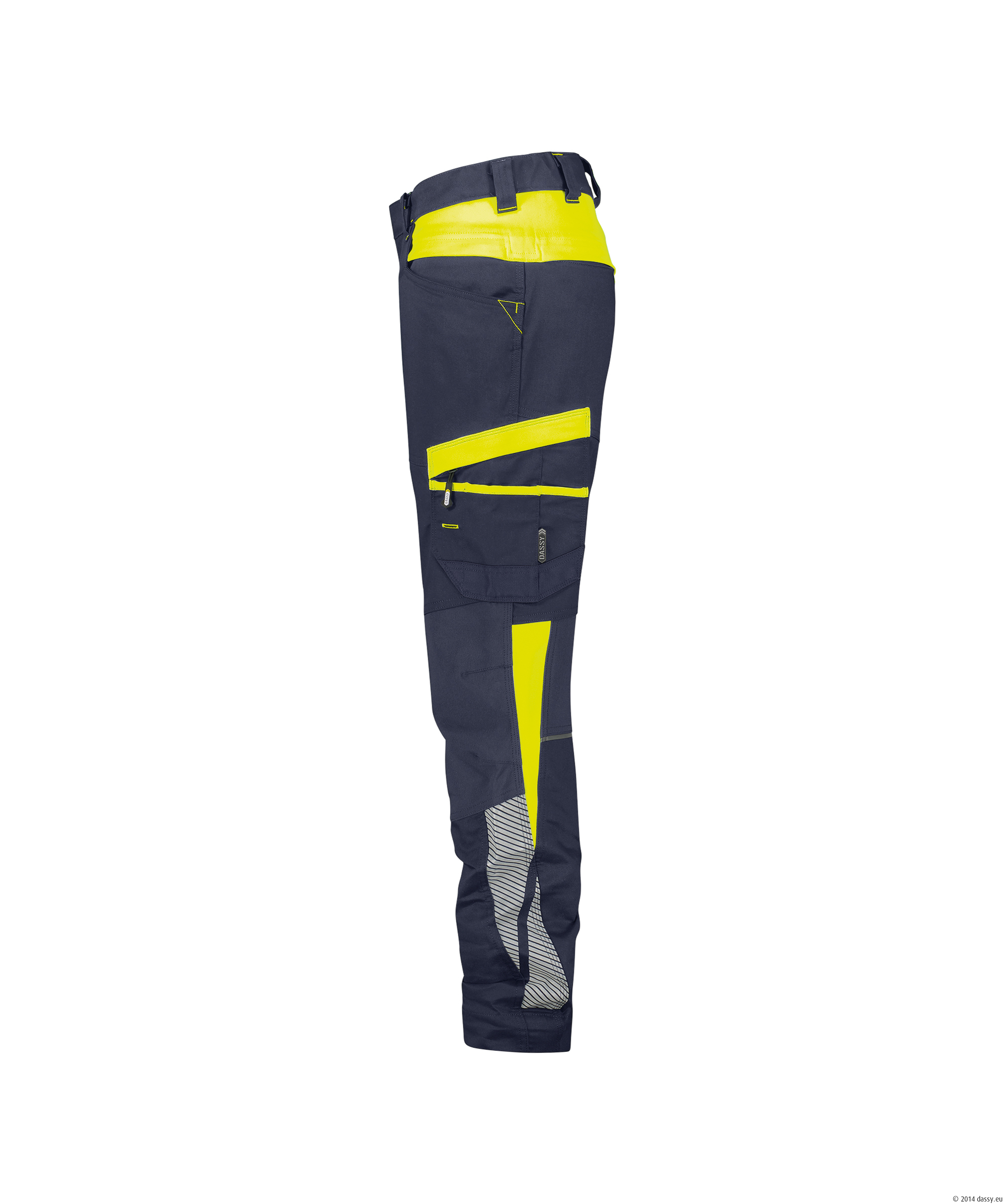 DASSY® Hong Kong Women 6895-nachtblau-neongelb 38