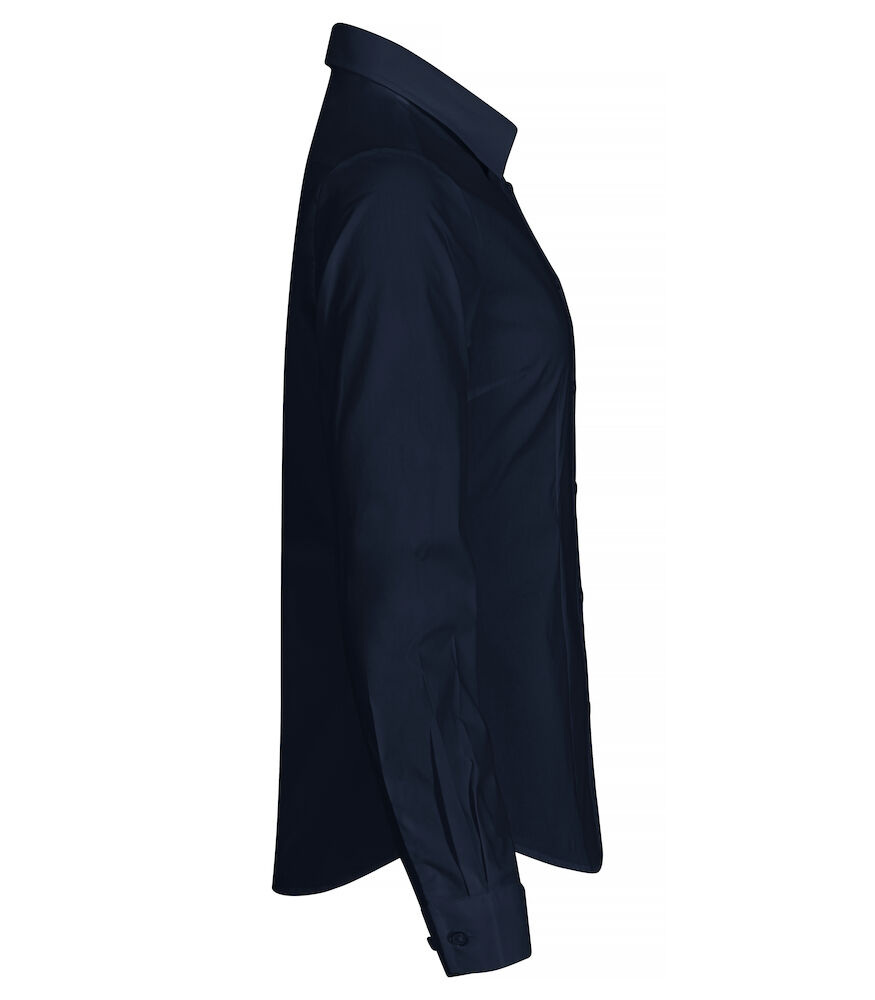 Stretch Shirt L/S Women 580 dunkelmarine S