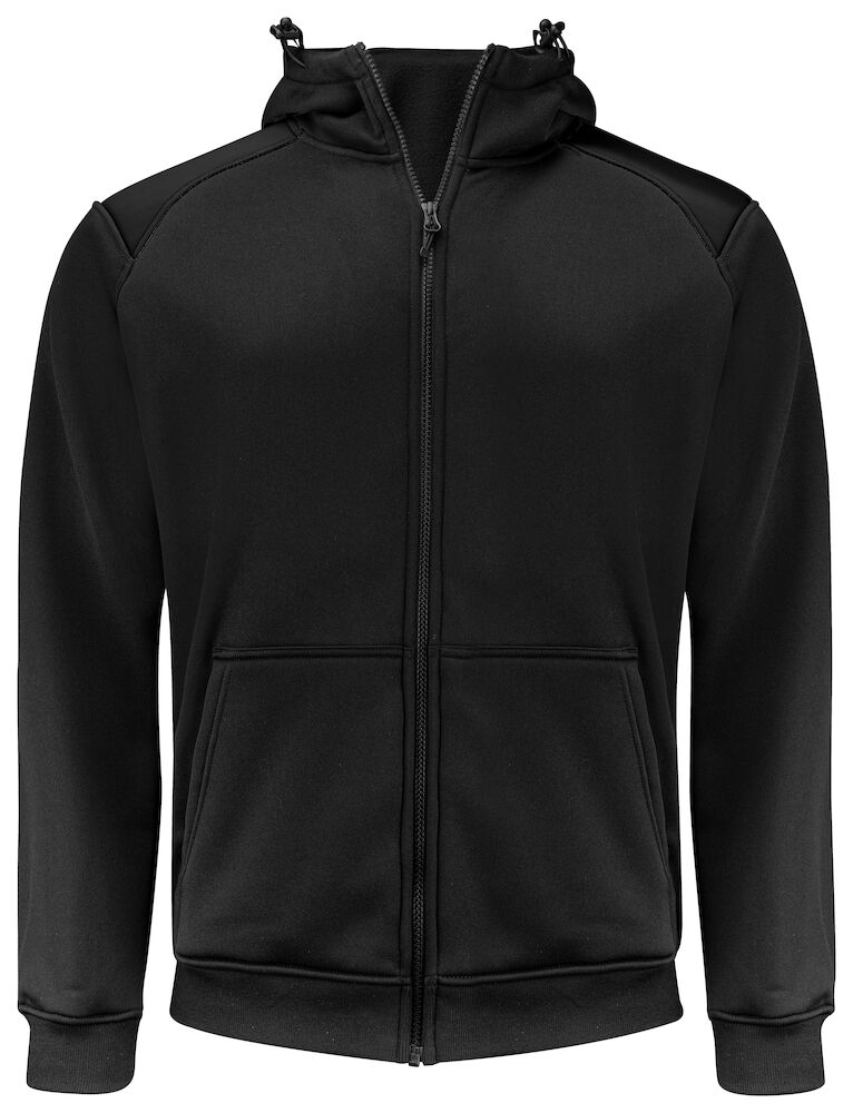 2133 KAPUZENJACKE FULL ZIP MIT KONTRASTELEMENTEN 99 schwarz S