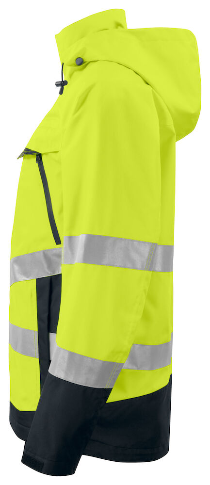 6440 WIND- UND WASSERDICHTER WARNSCHUTZ PARKA EN ISO 20471 KLASSE 3 / EN ISO 343 11 gelb/schwarz hv L