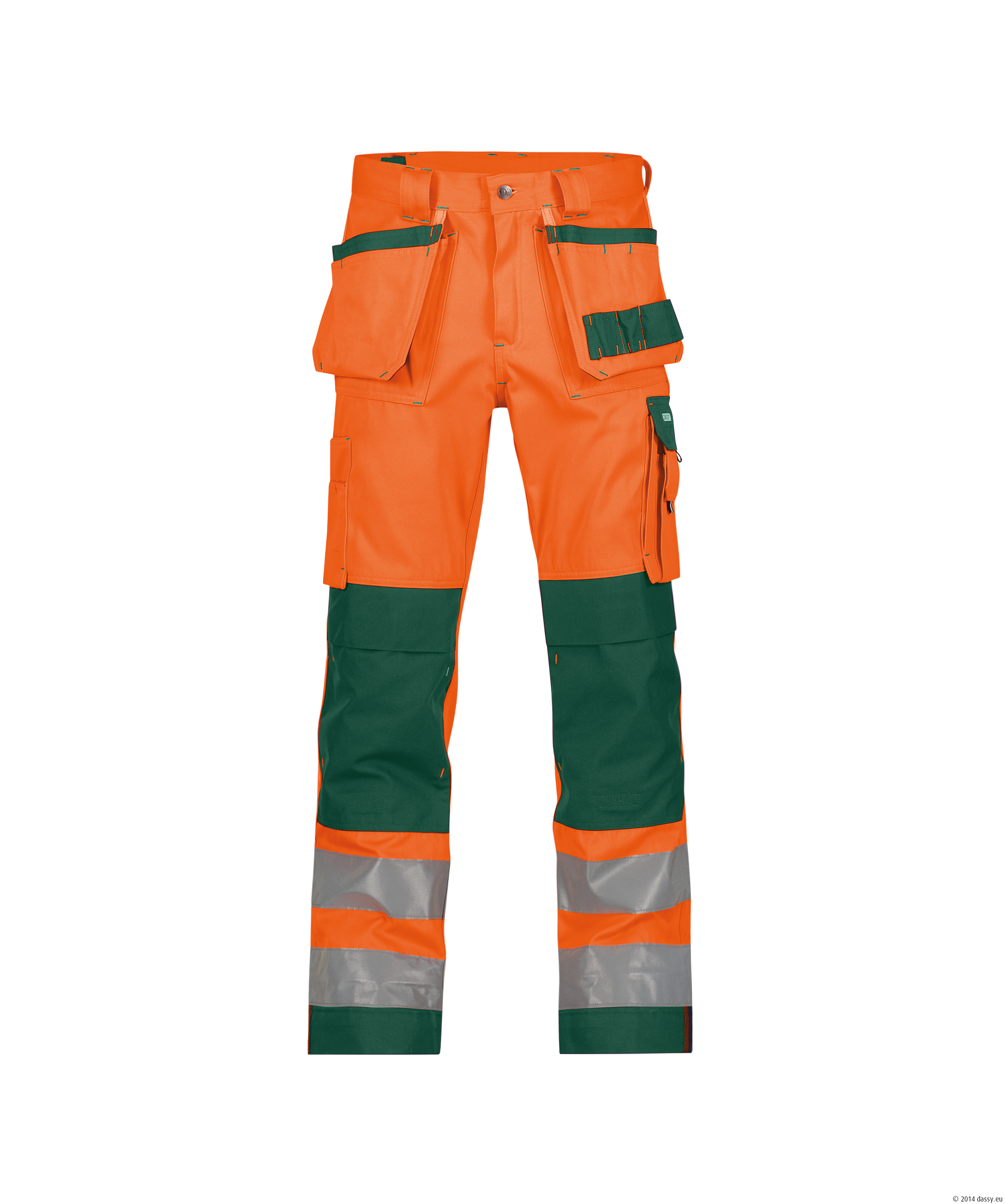 DASSY® Glasgow 6631-neonorange-flaschengrün Standard, 38