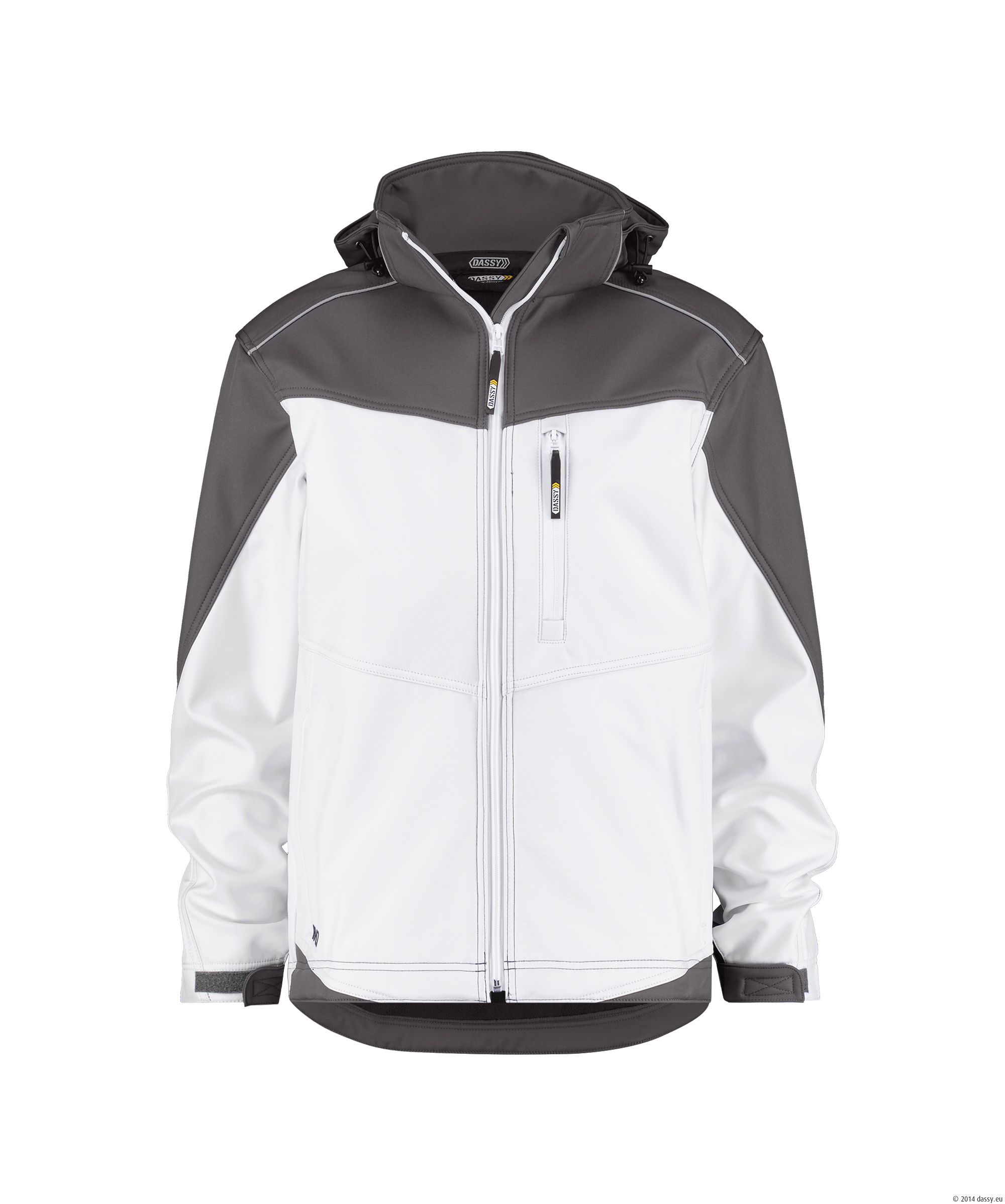 DASSY® Jakarta 6141-weiss-zementgrau 4XL