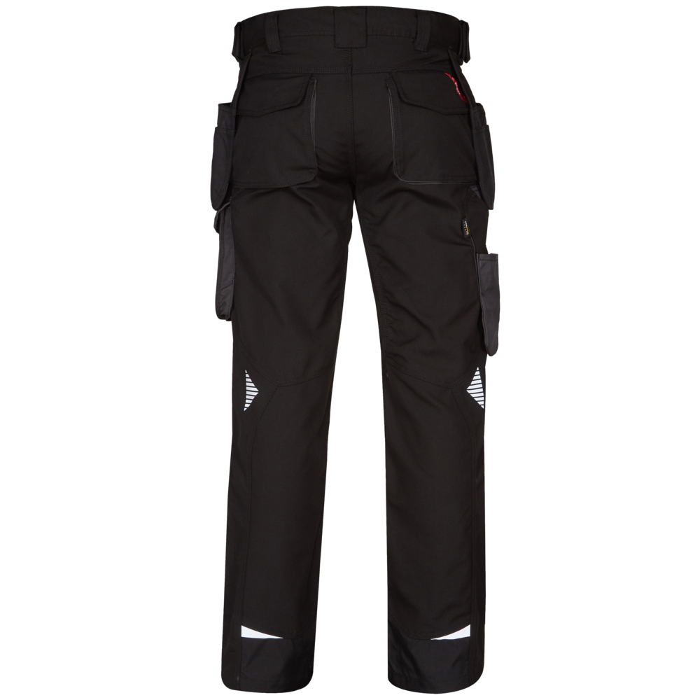 F. Engel Galaxy Arbeitshose mit Holstertaschen 2079 schwarz/anthrazit CH44C, Kurz