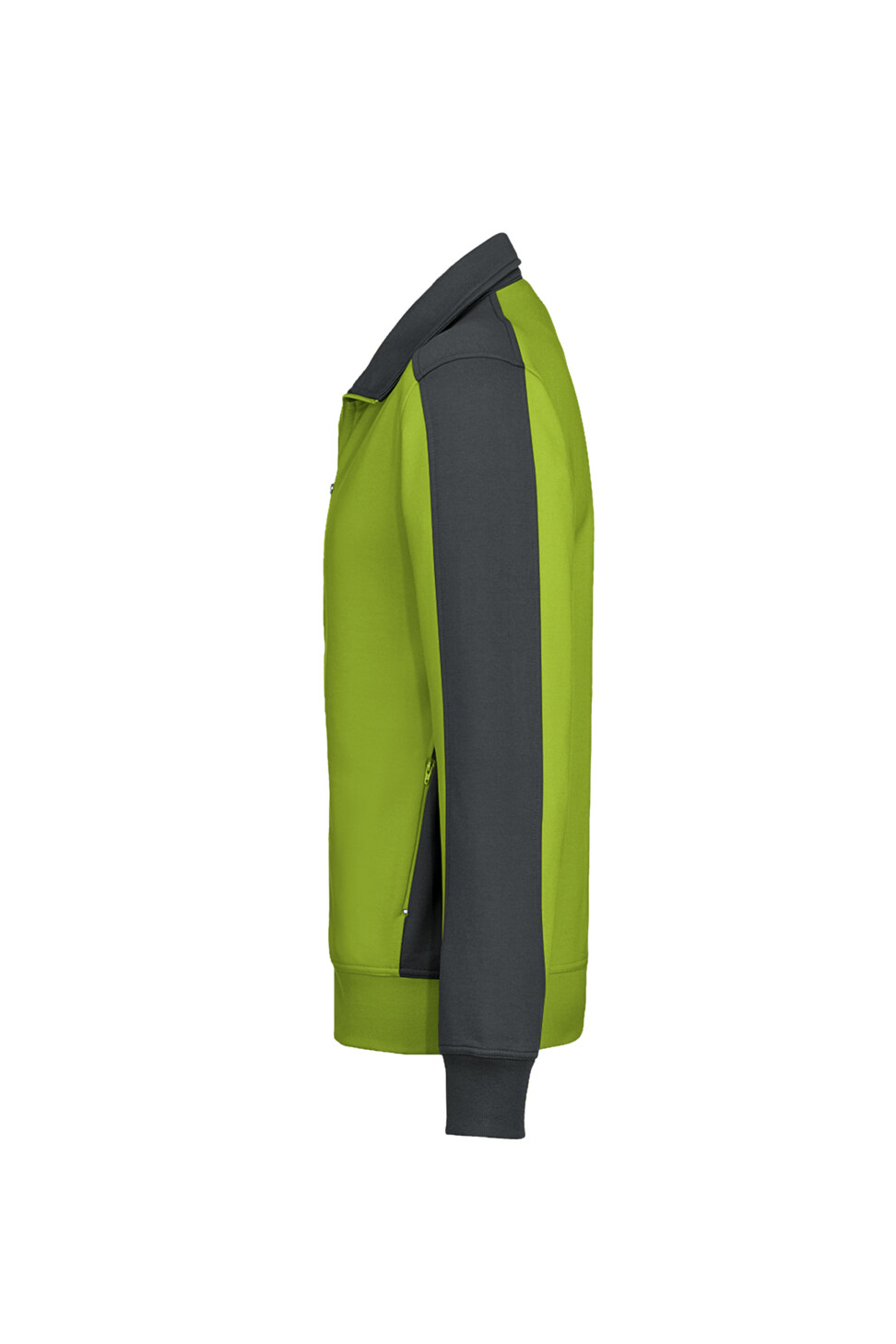 Hakro Mikralinar Sweatjacke Contrast 040-kiwi XS