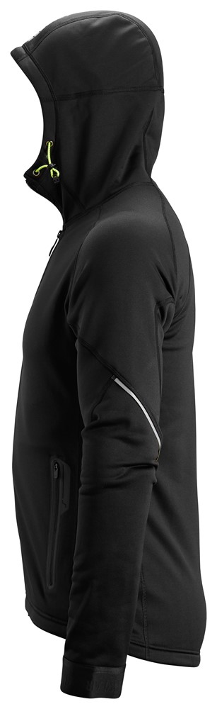 Polartec® Power Stretch® 2.0 Stretch-Fleece-Kapuzen Arbeitsjacke mit durchgehendem Reißverschluss