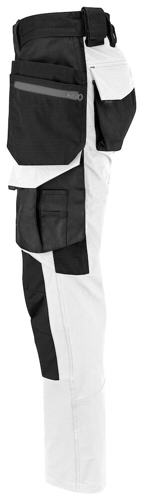 5564 DAMEN STRETCH ARBEITSHOSE MIT HÄNGENTASCHEN 00 weiss C36