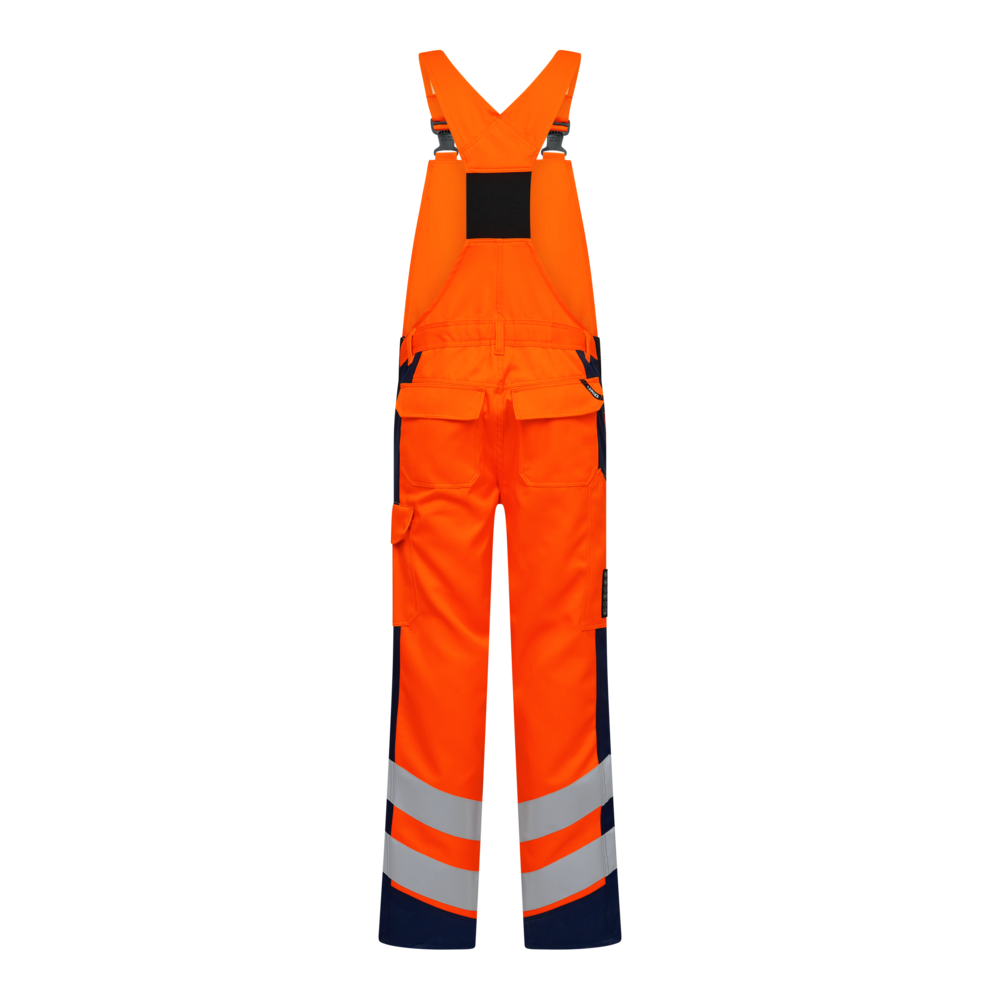 F. Engel Safety Warnschutz-Latzhose 10165 orange/blauink CH48L, Lang