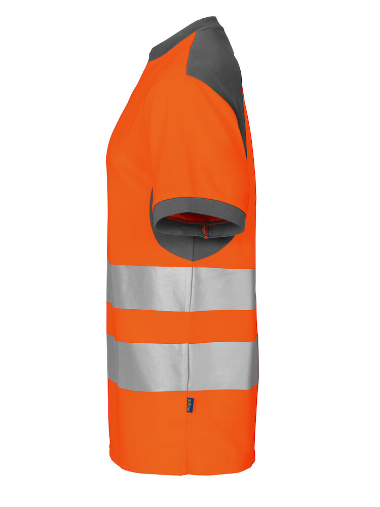 6009 T-SHIRT EN ISO 20471 KLASSE 2 17 orange/grau 2XL