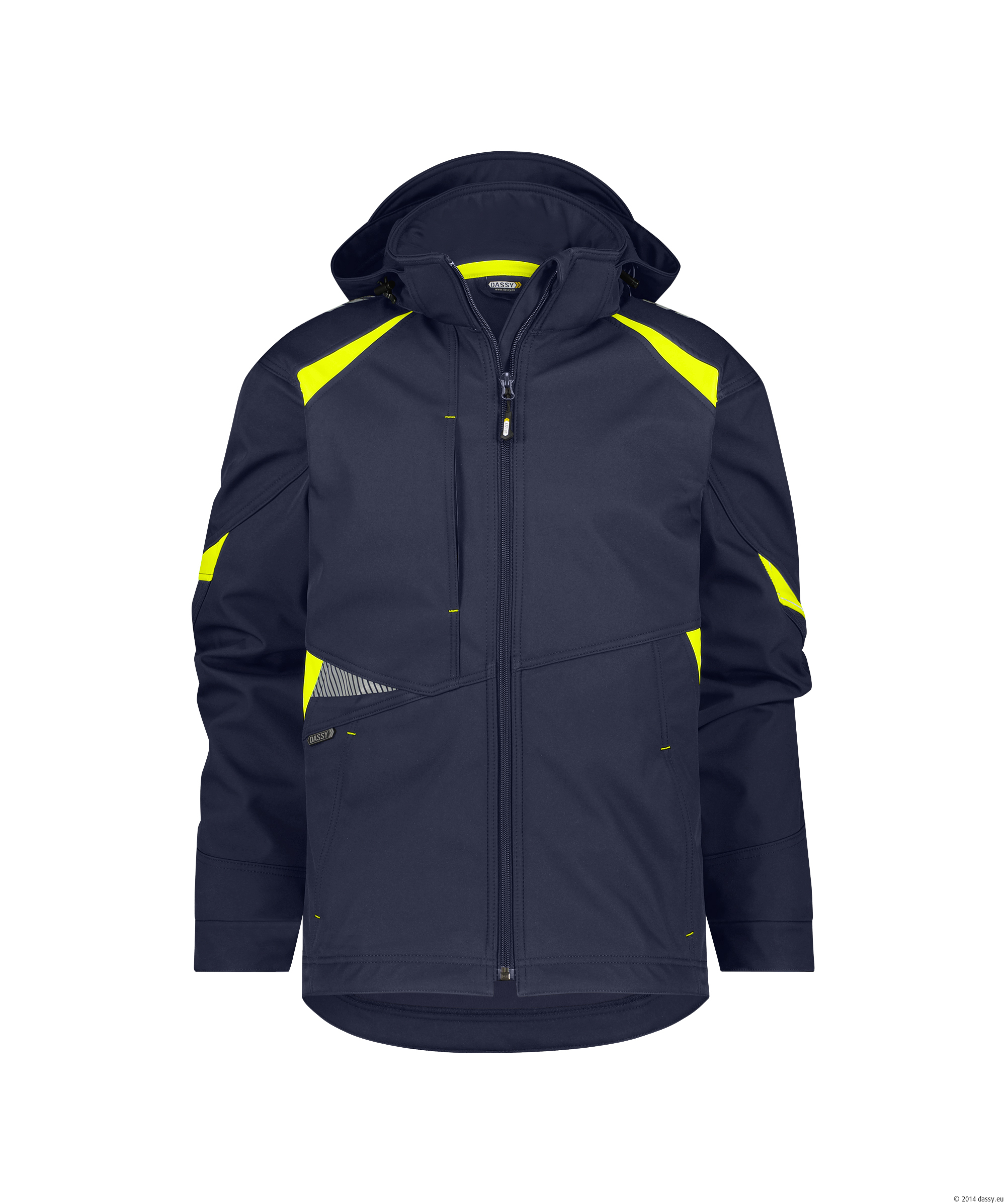 DASSY® Kalama 6895-nachtblau-neongelb XL