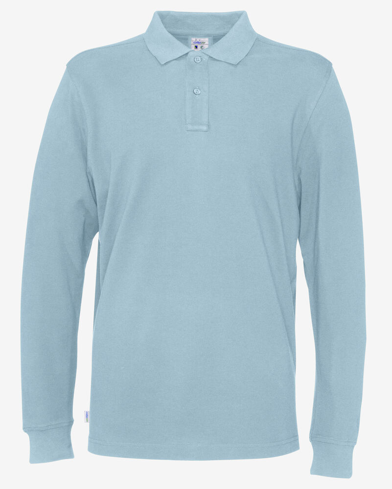 Pique Long Sleeve Man 725 skyblue 4XL