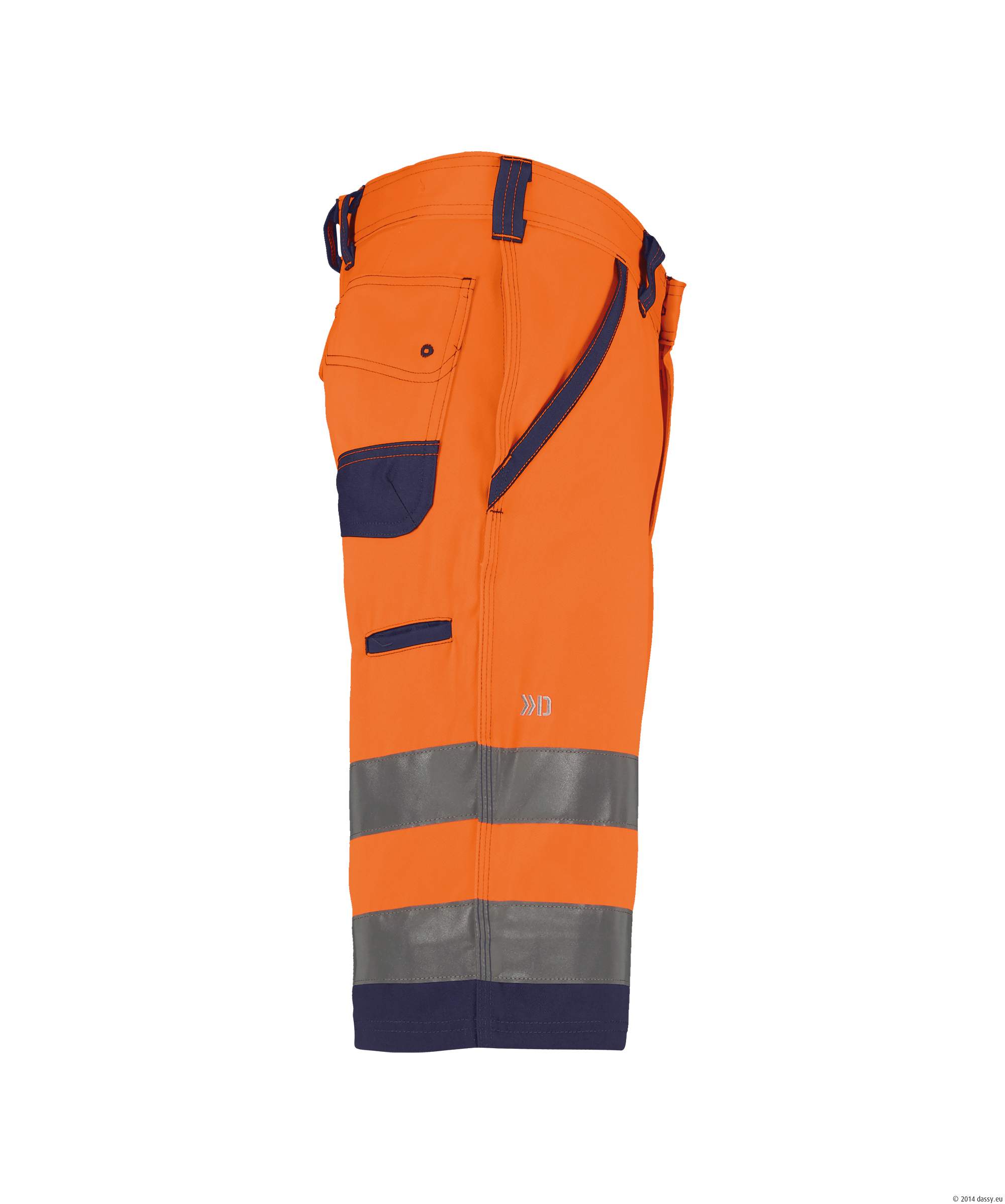 DASSY® Lucca 6681-neonorange-dunkelblau 48