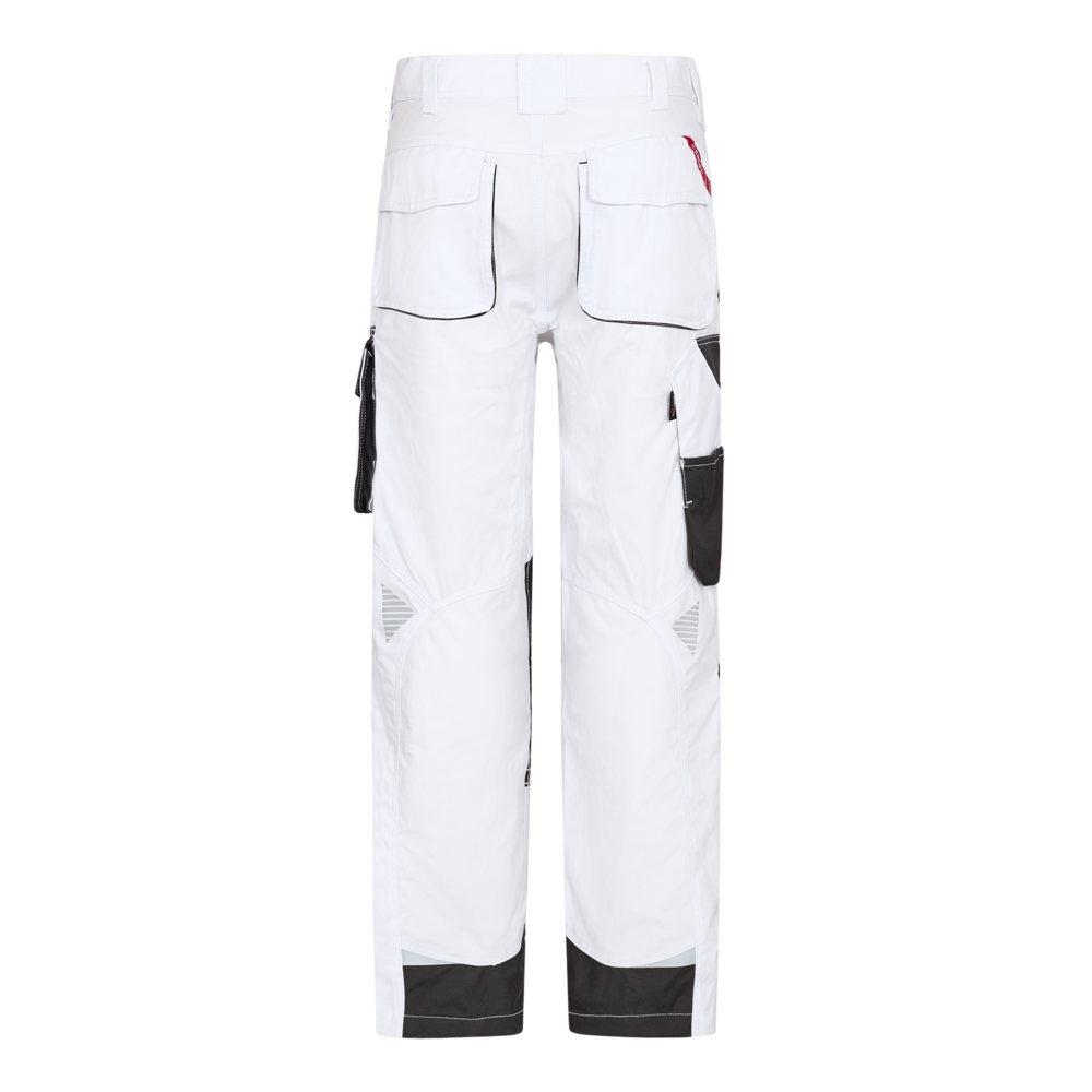 F. Engel Galaxy Arbeitshose mit Schenkeltaschen 379 weiss/anthrazit CH44C, Kurz