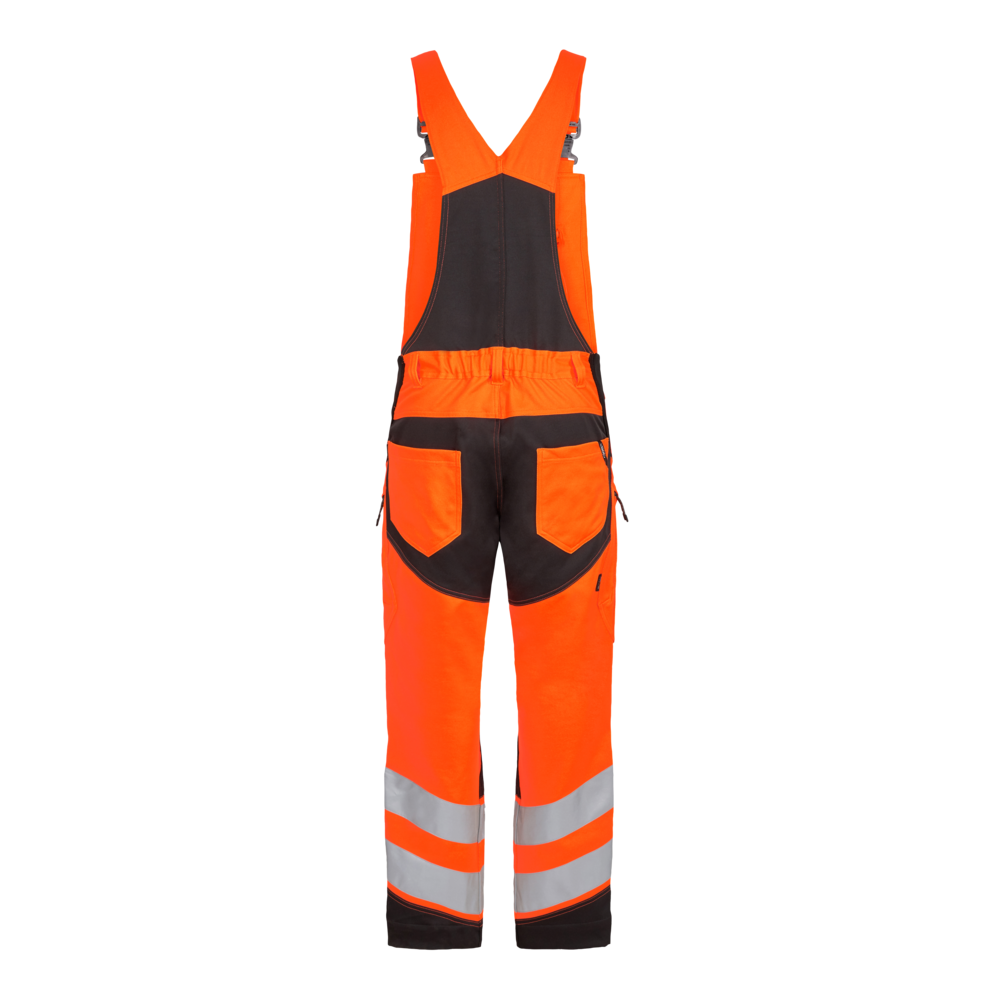 Safety Latzhose 1079 orange/anthrazit CH48C, Kurz