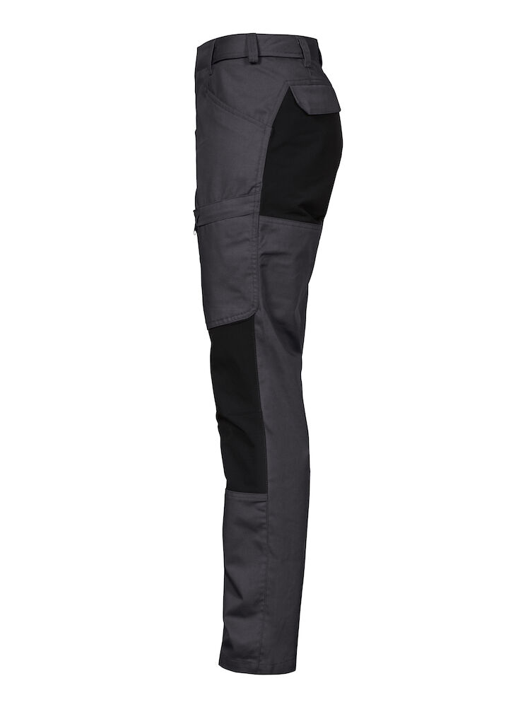 2521 DAMEN ARBEITSHOSE MIT STRETCHEINSÄTZEN MODERNER SCHNITT 98 grau C34
