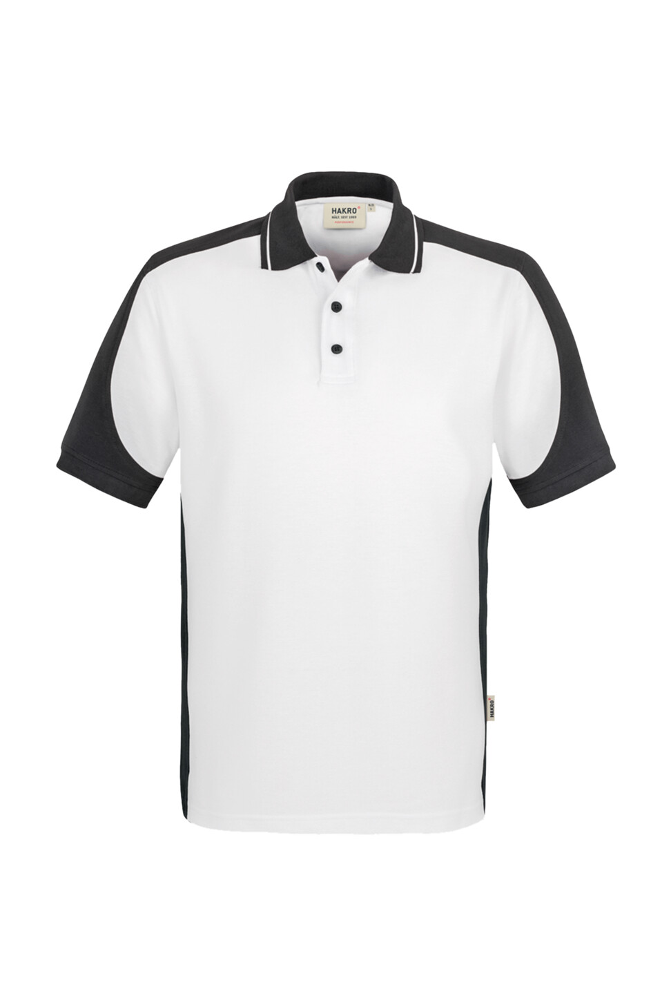 Hakro Poloshirt Contrast Mikralinar 001-weiss XL