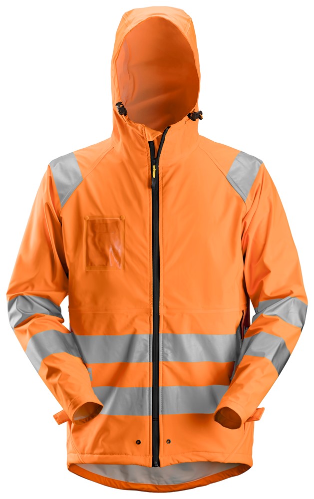 High-Vis PU Regen-Arbeitsjacke, Klasse 3