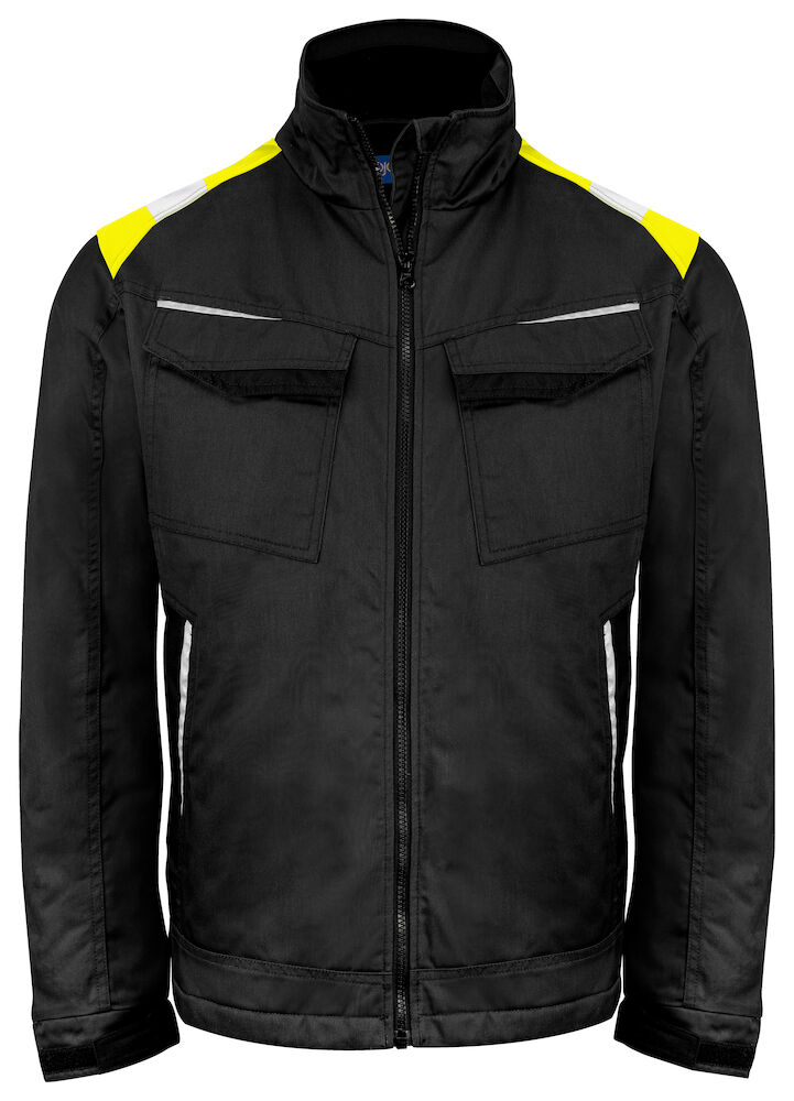 5428 GEFÜTTERTE JACKE MIT KONTRASTELEMENTEN 9910 schwarz/gelb M