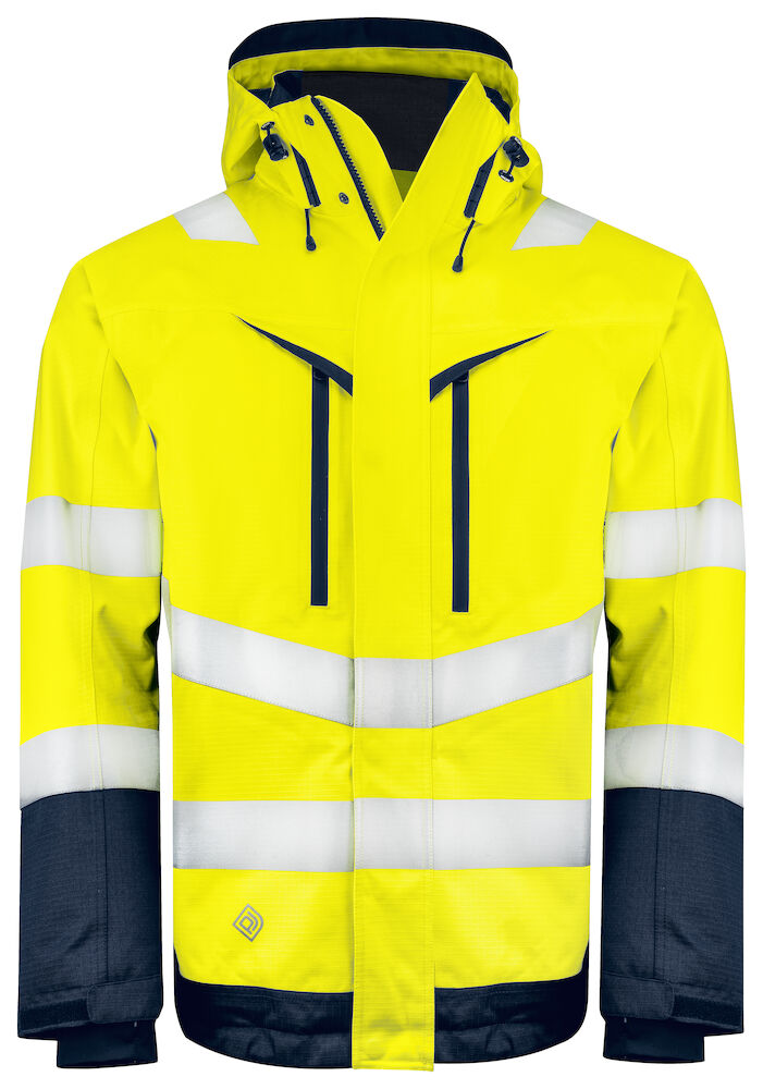 6453 FUNCTIONAL JACKET EN ISO 20471 CLASS 3 10 gelb/marine hv XL