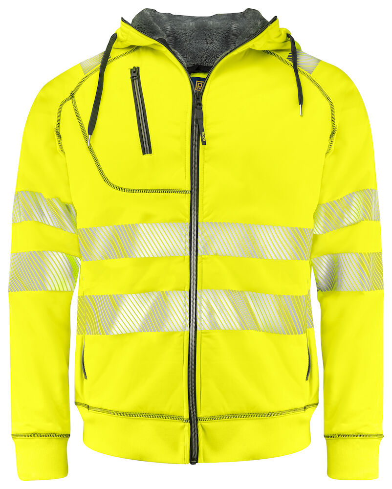 6130 KAPUZENJACKE EN ISO 20471 KLASSE 3/2 11 gelb/schwarz hv XL