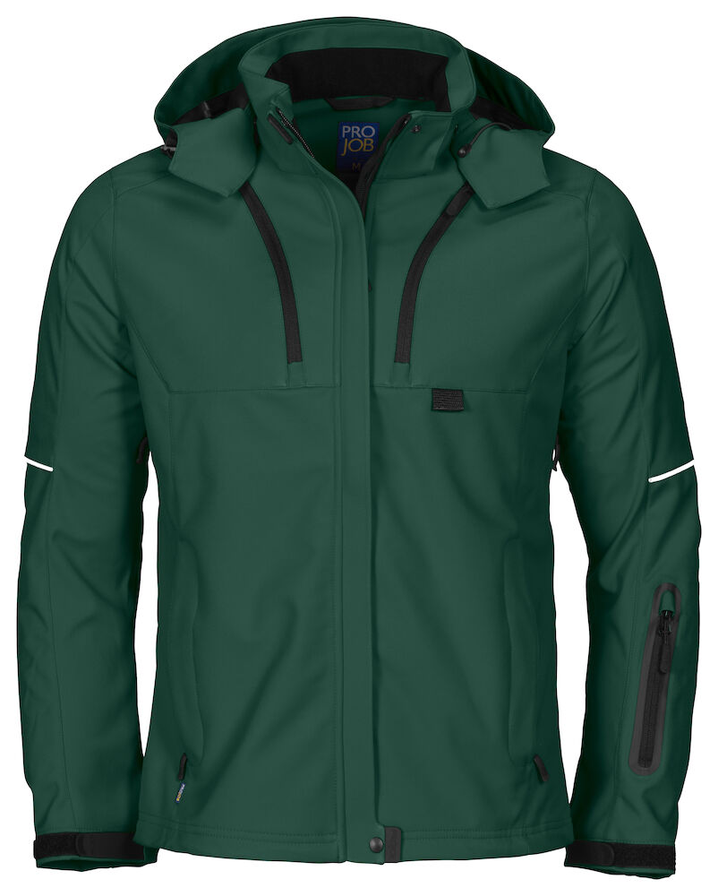 3412 DAMEN 3-LAGIGE SOFTSHELL JACKE 66 waldgrün 3XL