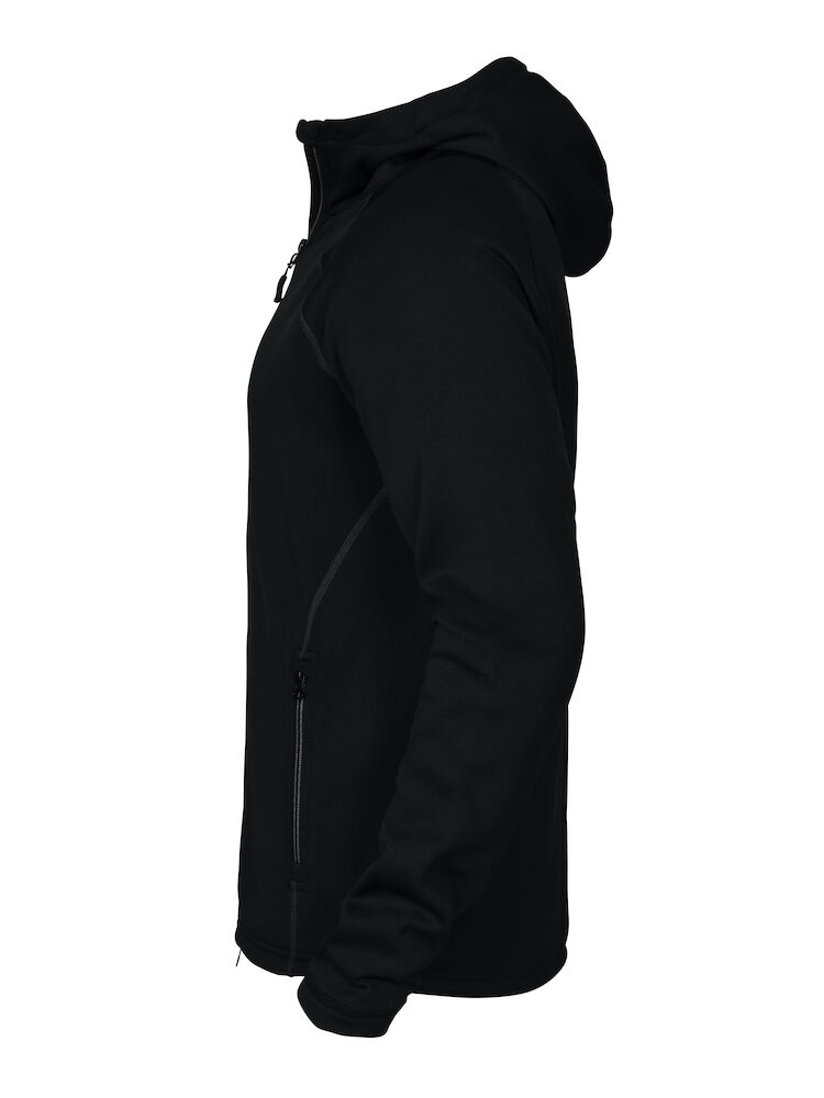 3314 MICROFLEECE JACKE MIT KAPUZE 99 schwarz S