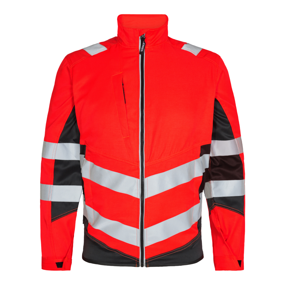 F. Engel Safety Light Arbeitsjacke 4720 rot/schwarz 3XL