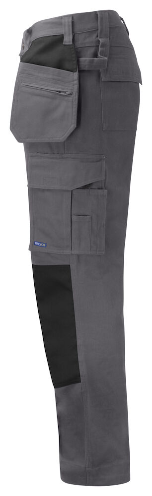 5530 ARBEITSHOSE MIT KNIEVERSTÄRKUNG UND HÄNGETASCHEN 100% BAUMWOLLE 98 grau D92, Kurz