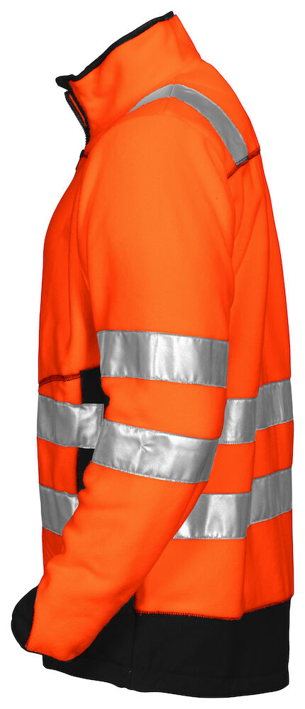 6303 POLARFLEECE JACKE EN ISO 20471 KLASSE 3/2 1799 orange/schwarz XL