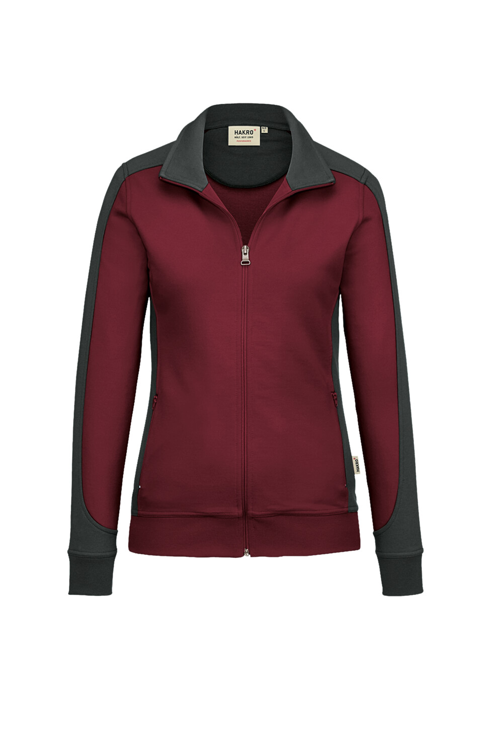 Hakro Damen Sweatjacke Contrast Mikralinar
