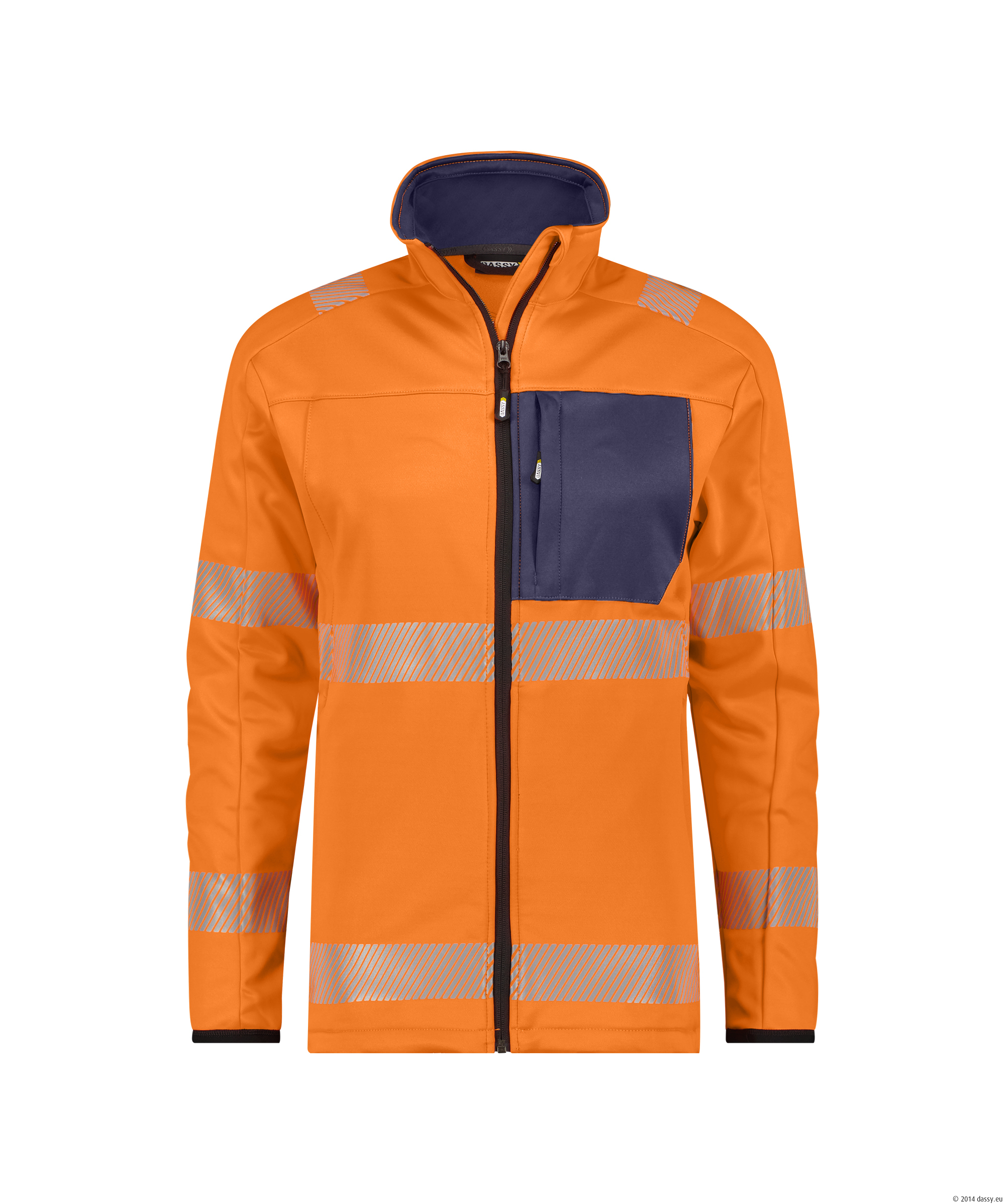 DASSY® Camden 6681-neonorange-dunkelblau L