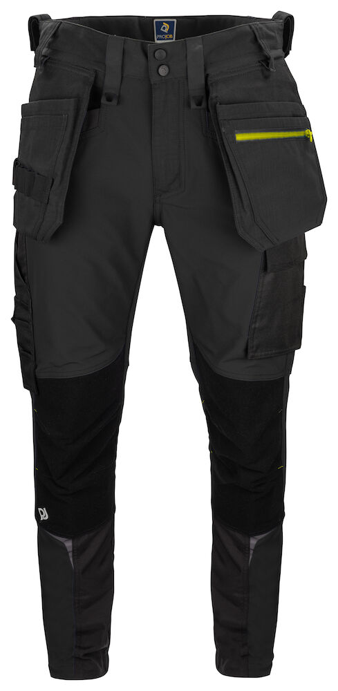 5550 FULL STRETCH ARBEITSHOSE MIT KEVLAR KNIEVERSTÄRKUNGEN SCHMALER SCHNITT (SLIM FIT) 99 schwarz C48, Standard
