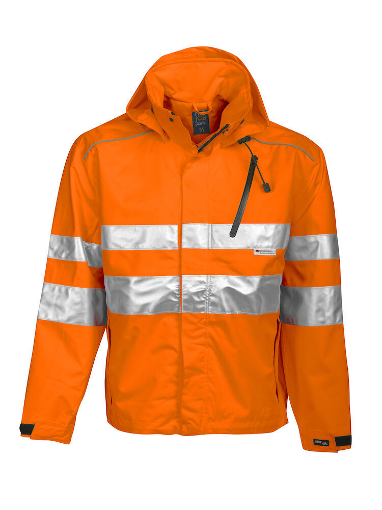 6466 WIND- UND WASSERDICHTE ALLROUND JACKE EN ISO 20471 KLASSE 3 EN 343/3 17 orange 2XL