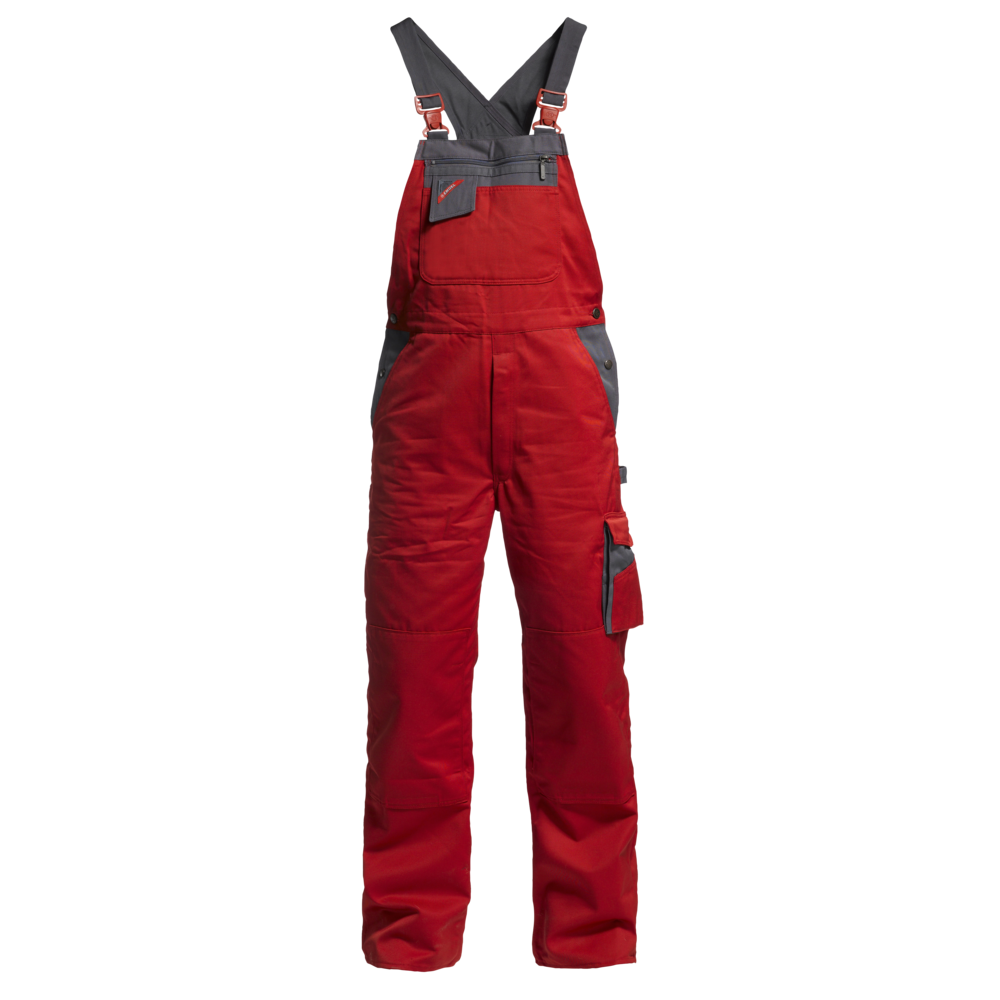 Enterprise Latzhose 1125 rot/grau CH68, Standard