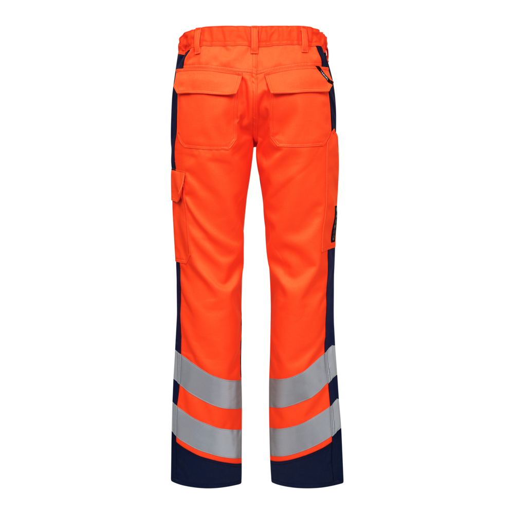 F. Engel Safety Warnhose 10165 orange/blauink CH48L, Lang