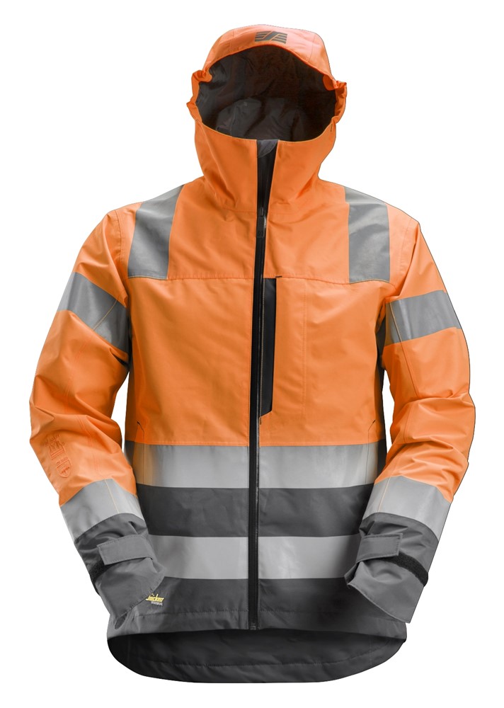 5558 - High Visibility Orange - Steel Grey