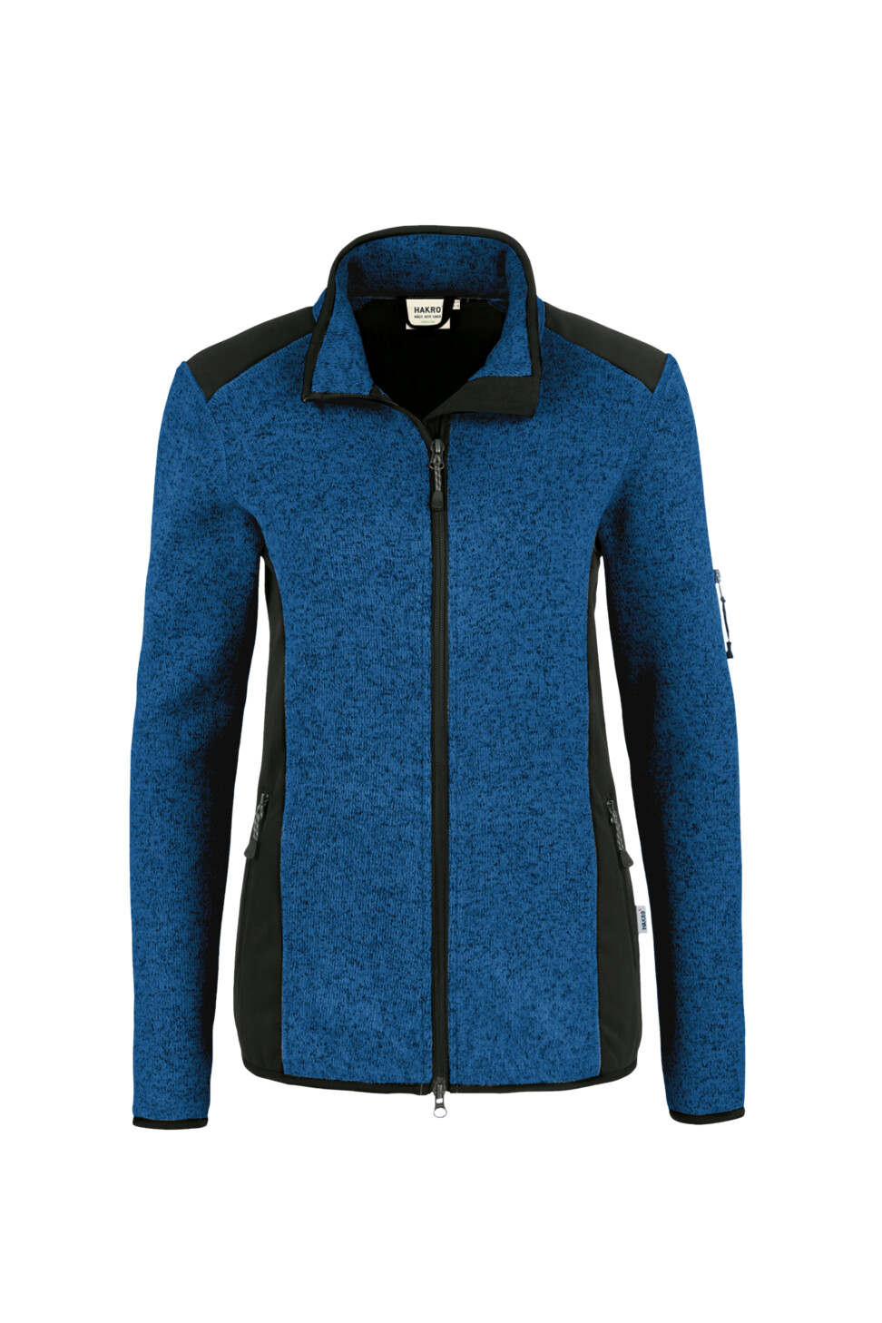 Hakro Damen Strickfleecejacke Churchill 310-royalblau meliert XL