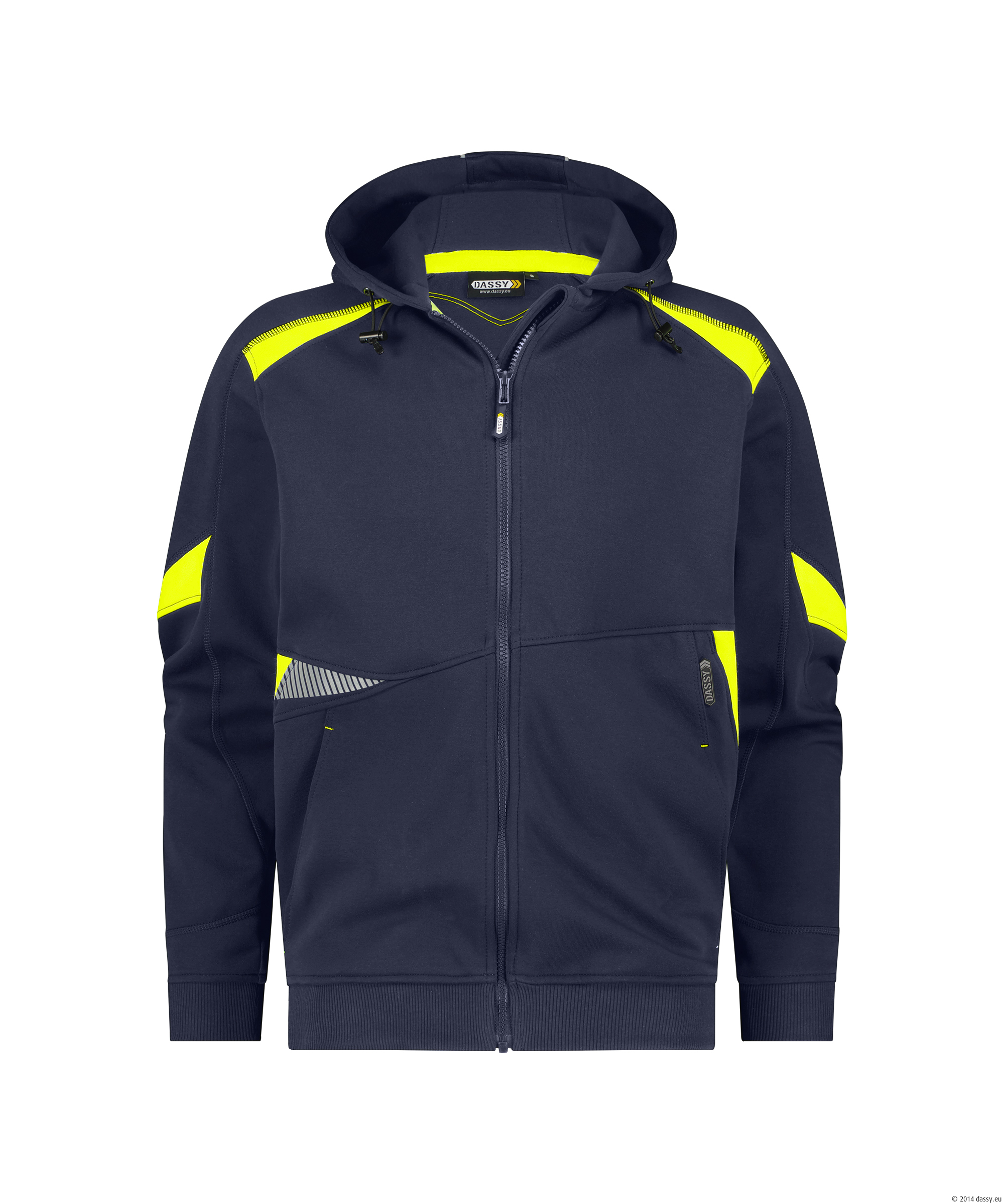 DASSY® Santos 6895-nachtblau-neongelb XL