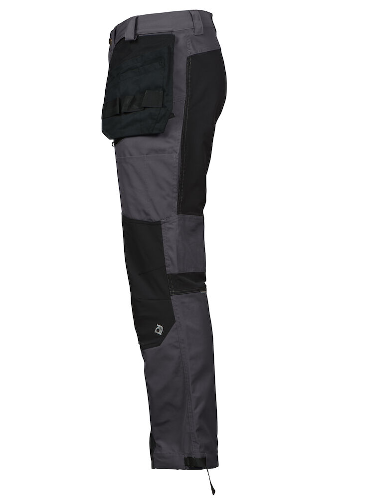 3520 ARBEITSHOSE MIT ABNEHMBAREN HÄNGETASCHEN MODERN GESCHNITTEN 98 grau C56, Standard