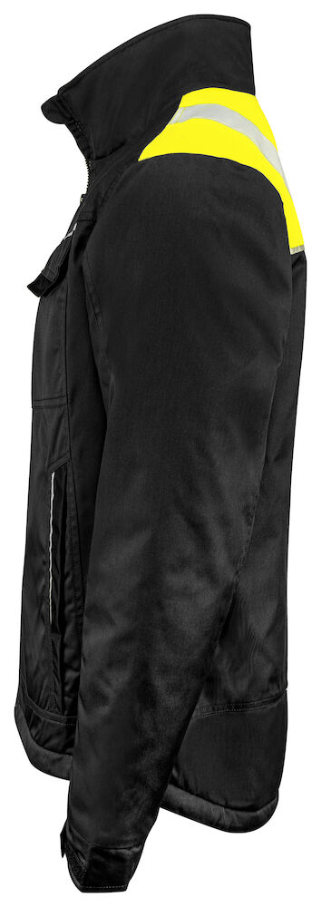 5428 GEFÜTTERTE JACKE MIT KONTRASTELEMENTEN 9910 schwarz/gelb M