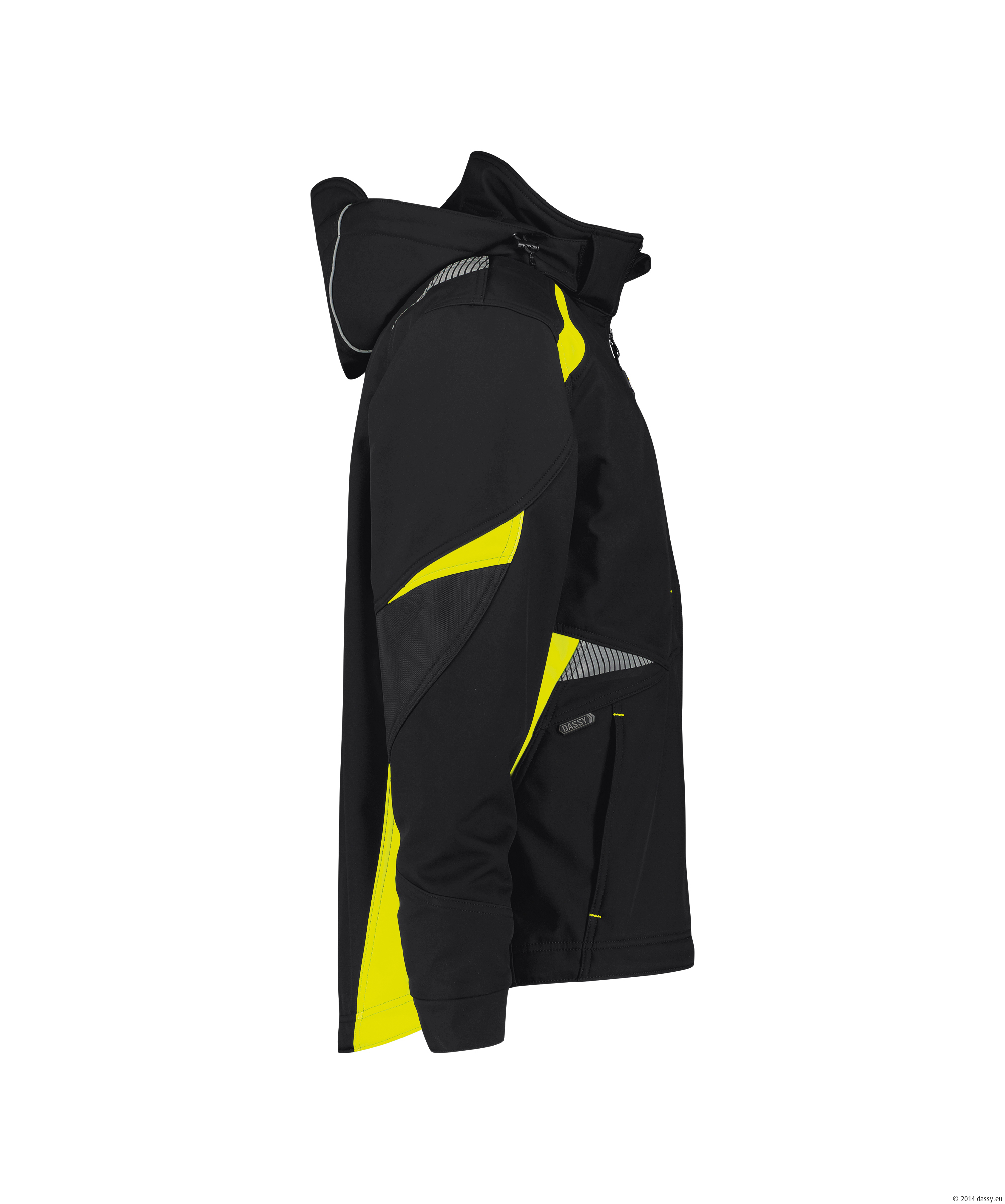 DASSY® Kalama 6790-schwarz-neongelb XL